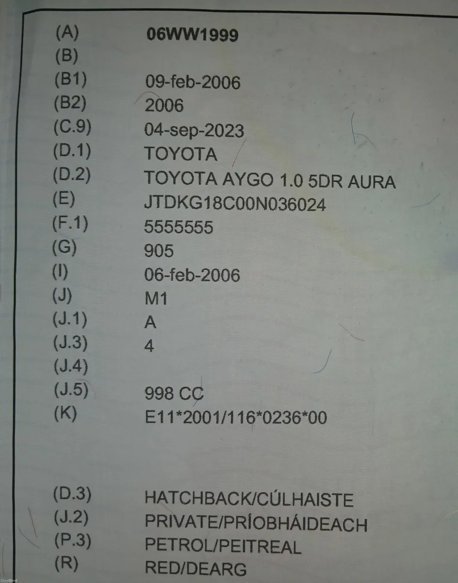 Toyota Aygo 2006 - Image 3