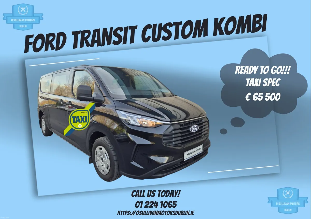 FORD TRANSIT CUSTOM KOMBI / 2025 / 9 SEATER / WAV! - Image 1