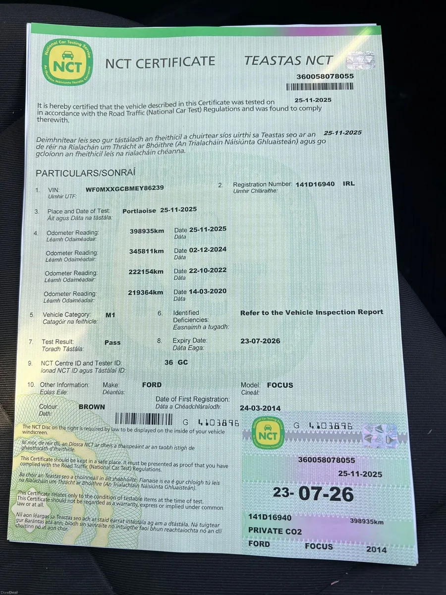 Ford Focus 2014 1.6 TDCi new nct 8/26 tax 3/26 - Image 3