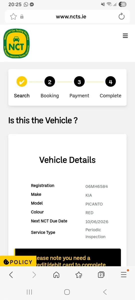 Kia Picanto 2006 NCT&TAX - Image 2