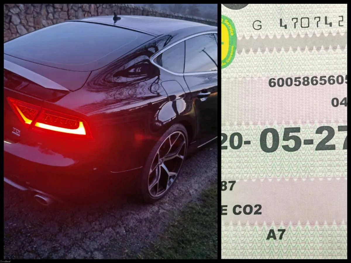 131 Audi A7 Black Sline 3L D Auto New NCT'27&tax6m - Image 1