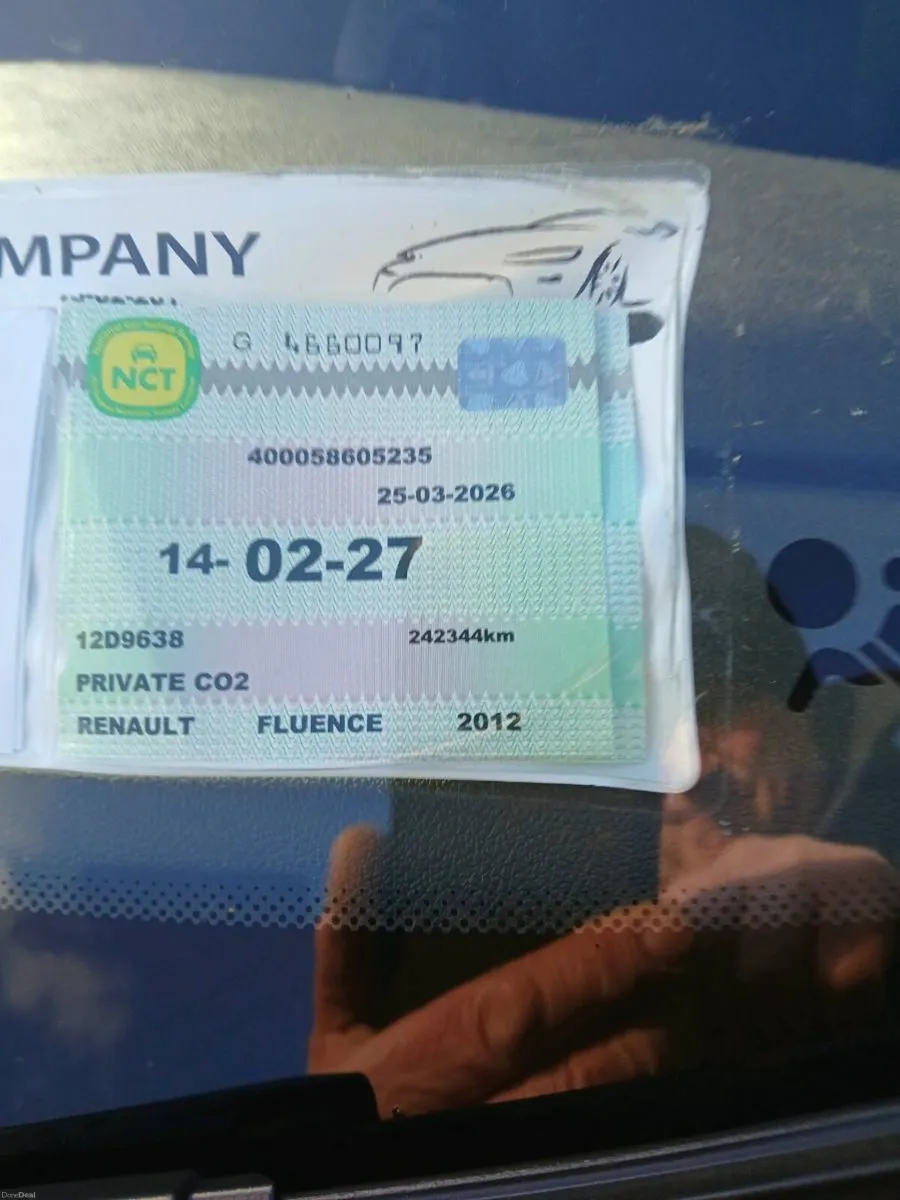 Renault Fluence 2012 *NCT 02-27* - Image 3