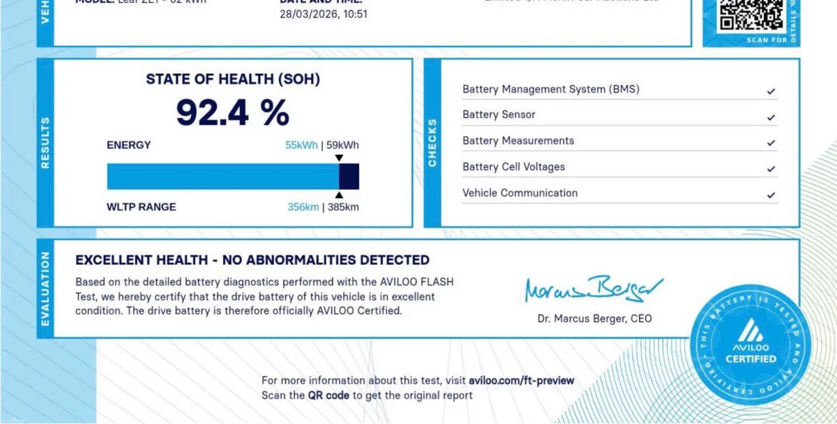 62KWH-SOH 92.4% APPLE PLAY-REVERSE CAMERA-120TAX - Image 2