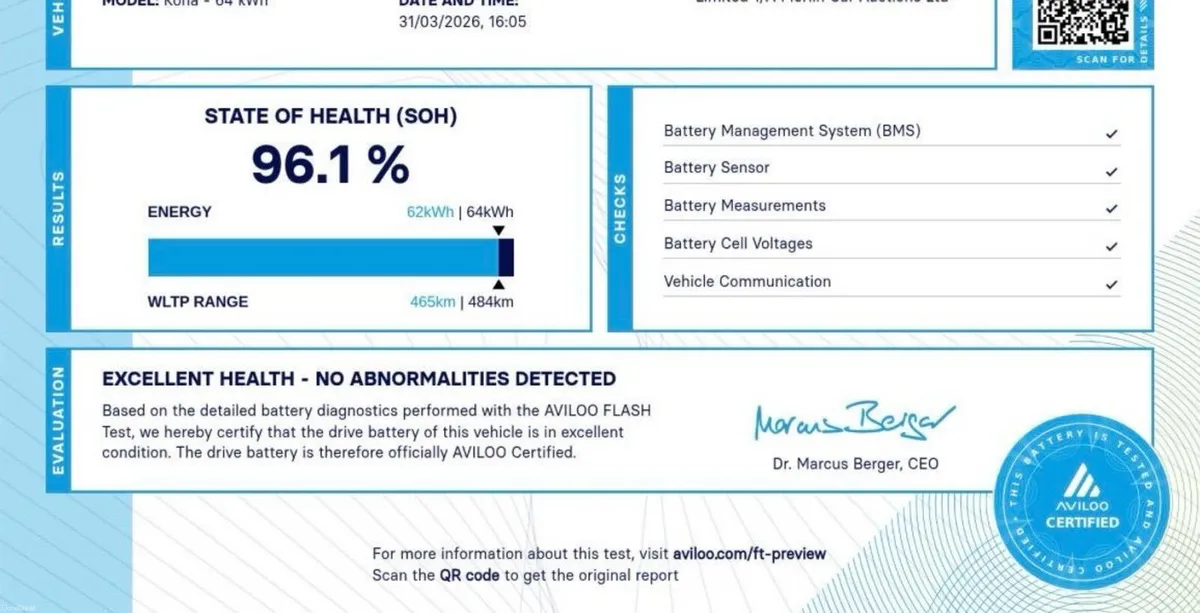 SOH 96.1% - 64KWH - APPLE PLAY- HEATED LEATHER