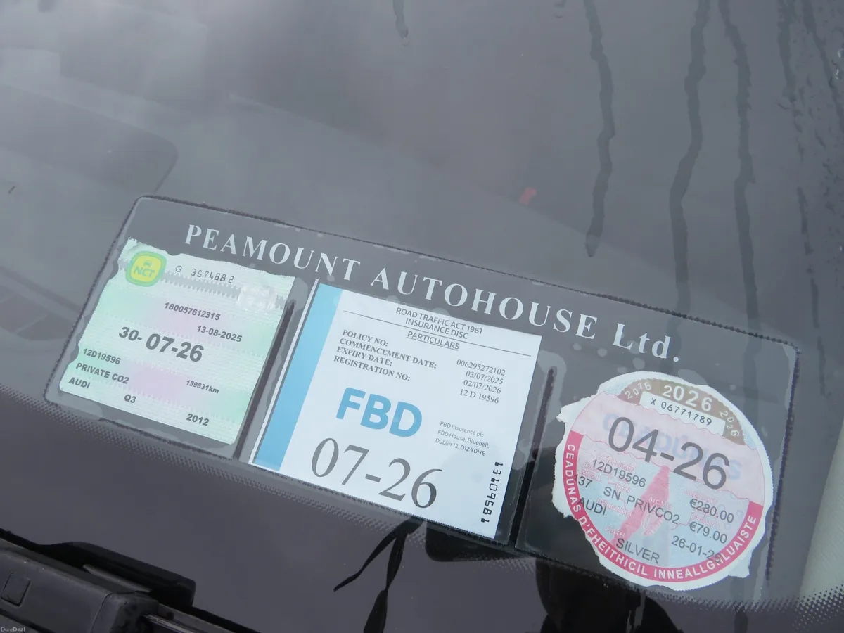 Audi Q3 2012 5DR 2LT DIESEL NCT 27 - Image 2