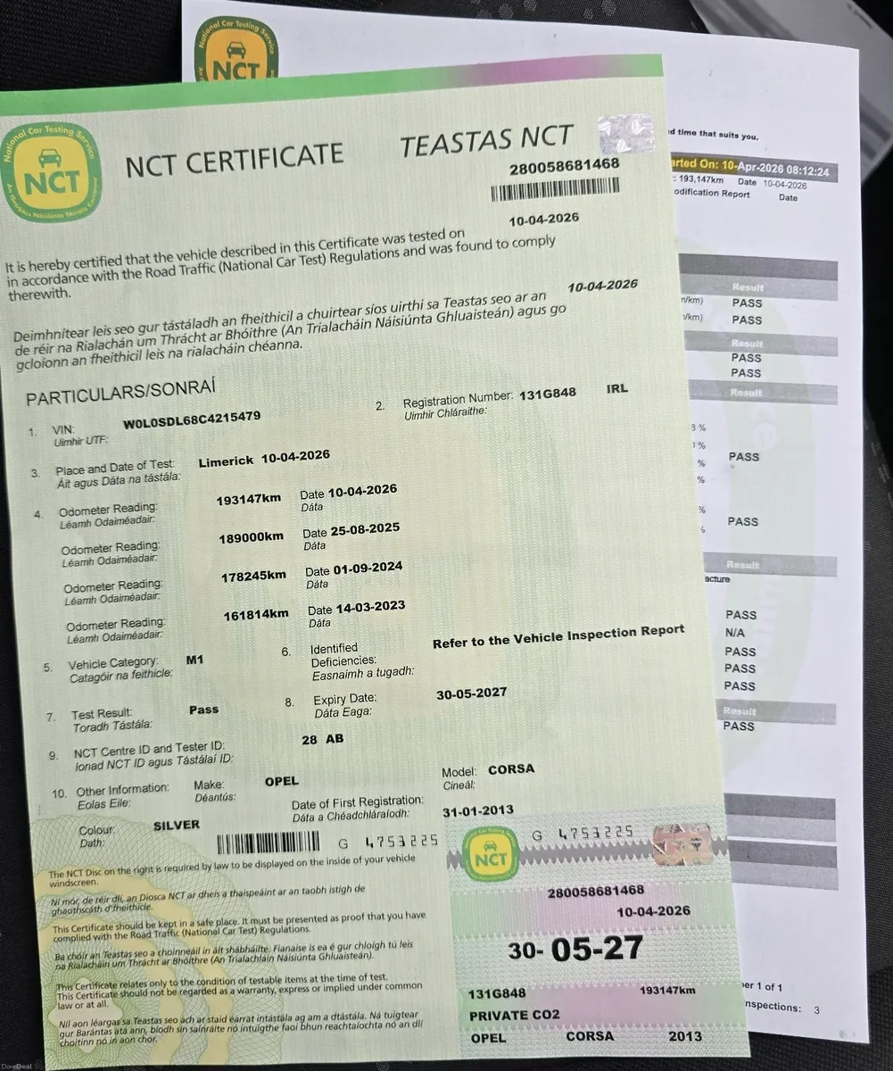 2013 Opel Corsa NEW NCT 30/05/27 and tax31/07/2026 - Image 2
