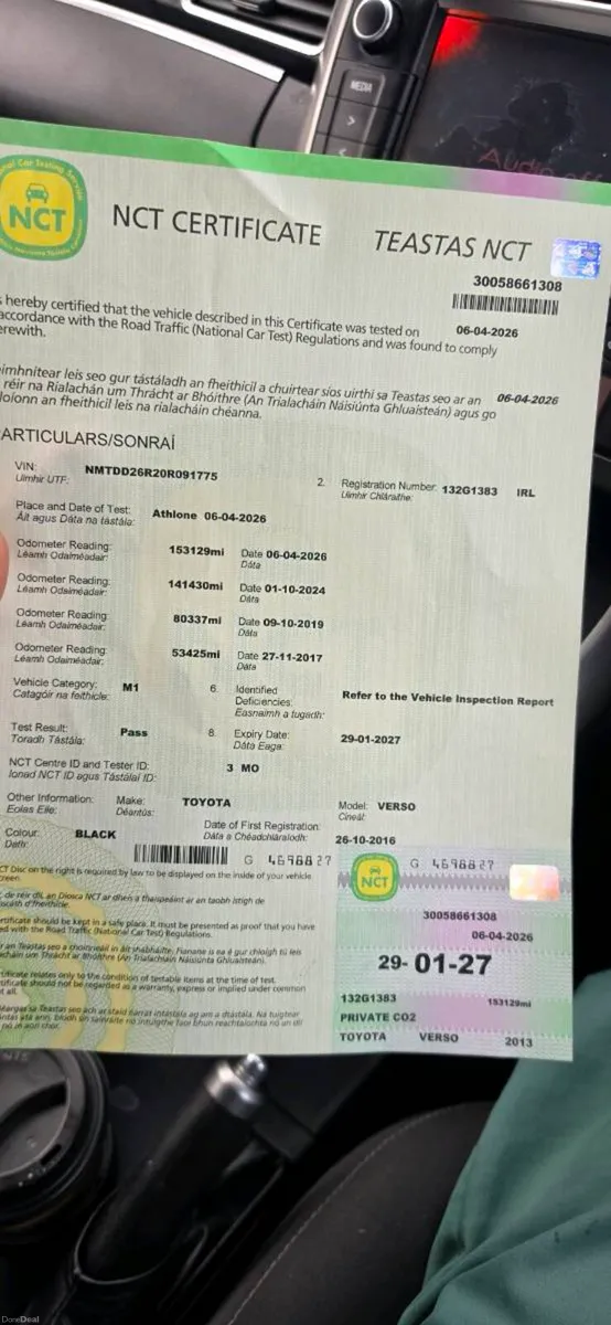 Tojota verso 7seats NEW NCT - Image 2