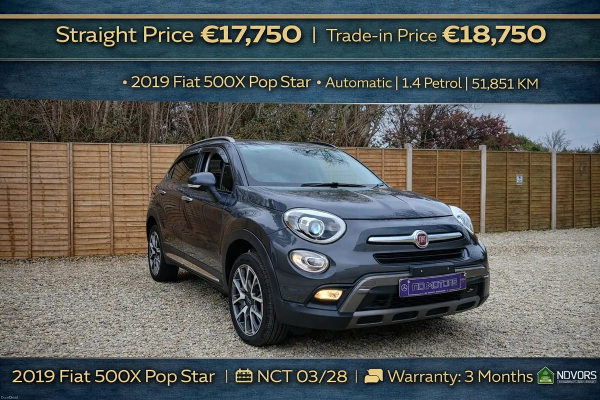 🆕️2019 Fiat 500X 1.4 MultiAir Pop Star Auto🆕️ - Image 1