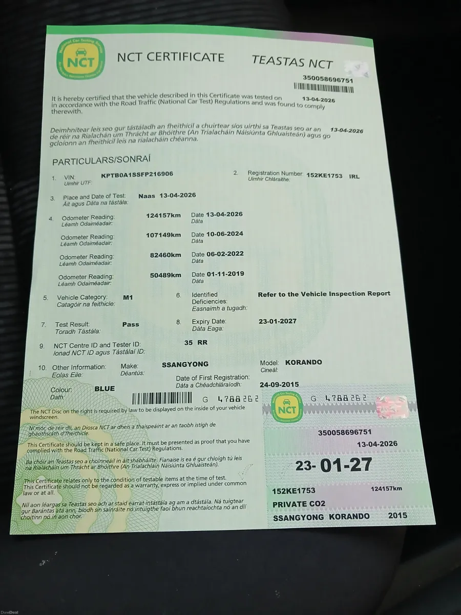 SsangYong Korando 2015 new nct - Image 2