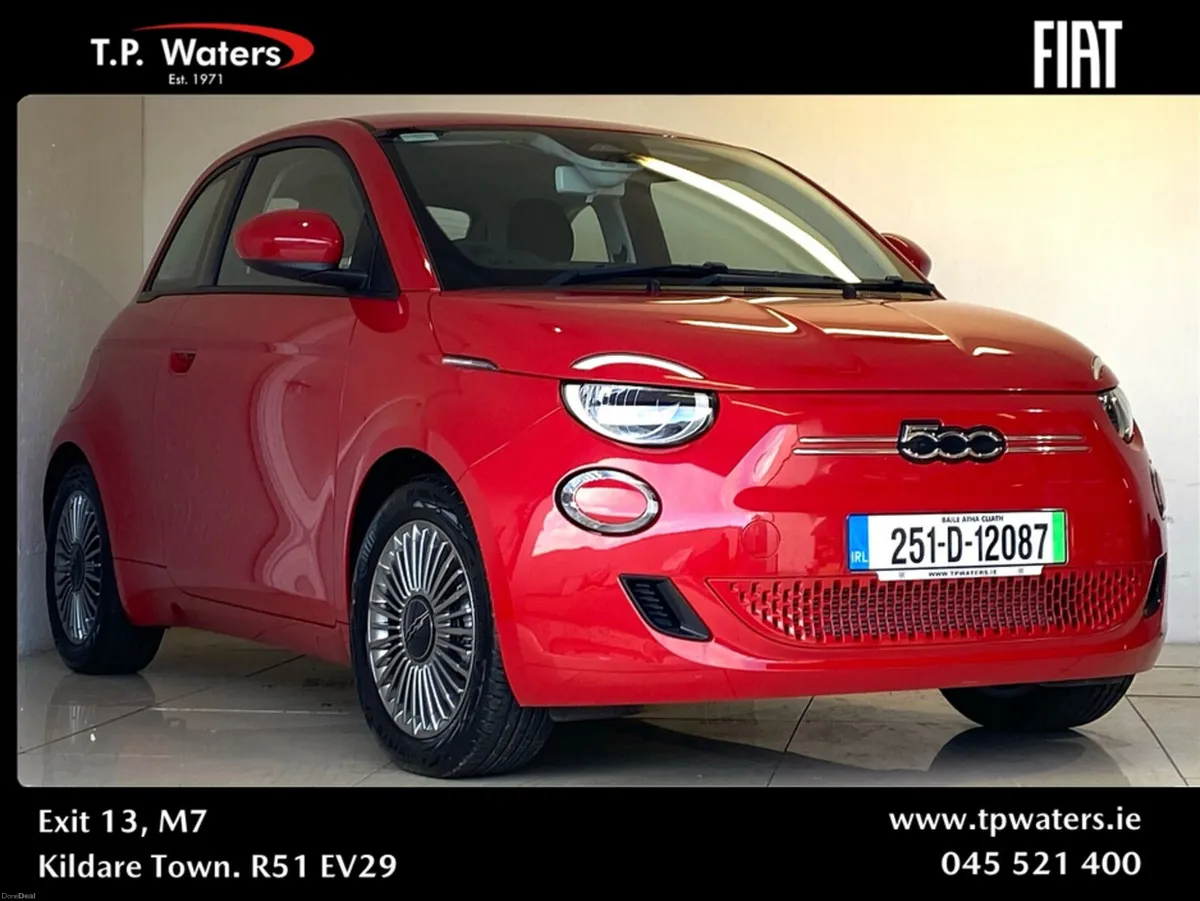 Fiat 500e ICON - 42KWH - NEARLY NEW - FREE HOME CH - Image 1