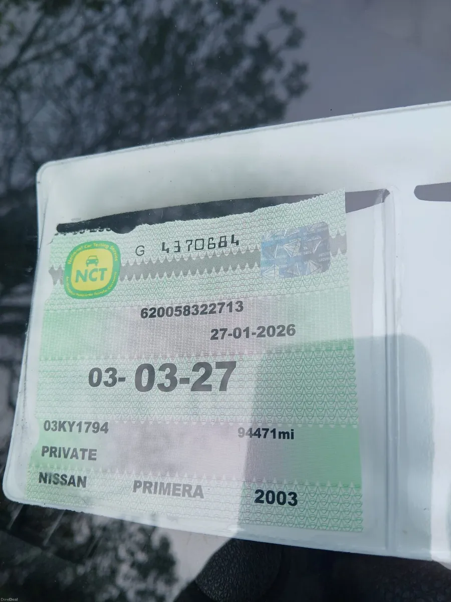 03 NISSAN PRIMERA 1.6 NEW NCT 03/27!! - Image 4