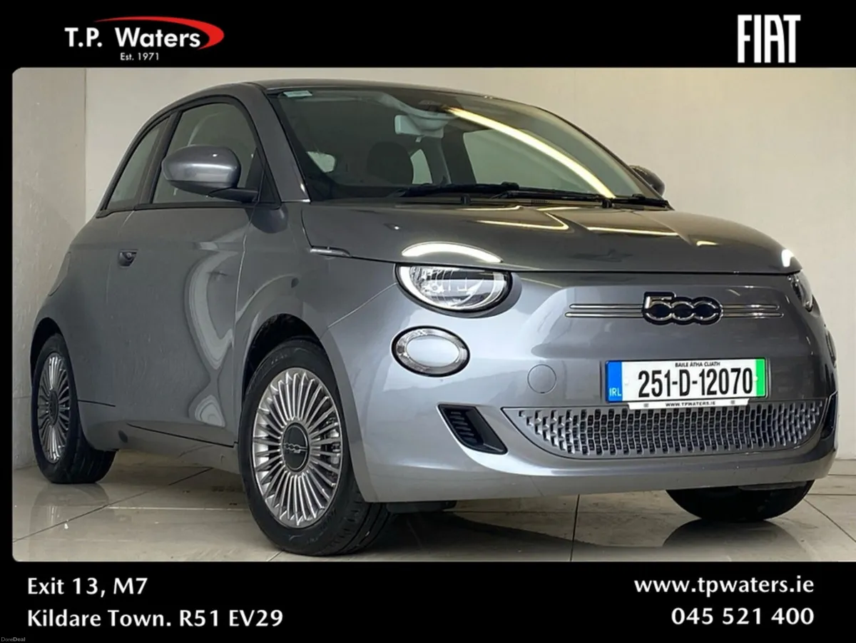 Fiat 500e ICON - 42KWH - NEARLY NEW - FREE HOME CH - Image 1