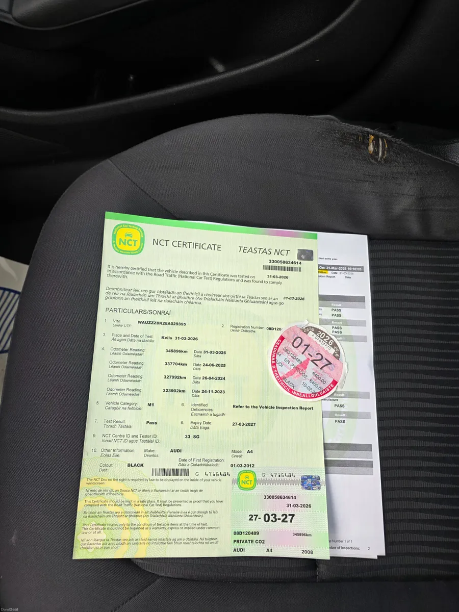 2008 Audi A4 2.0 TDI SE 141 BHP New NCT - Image 4