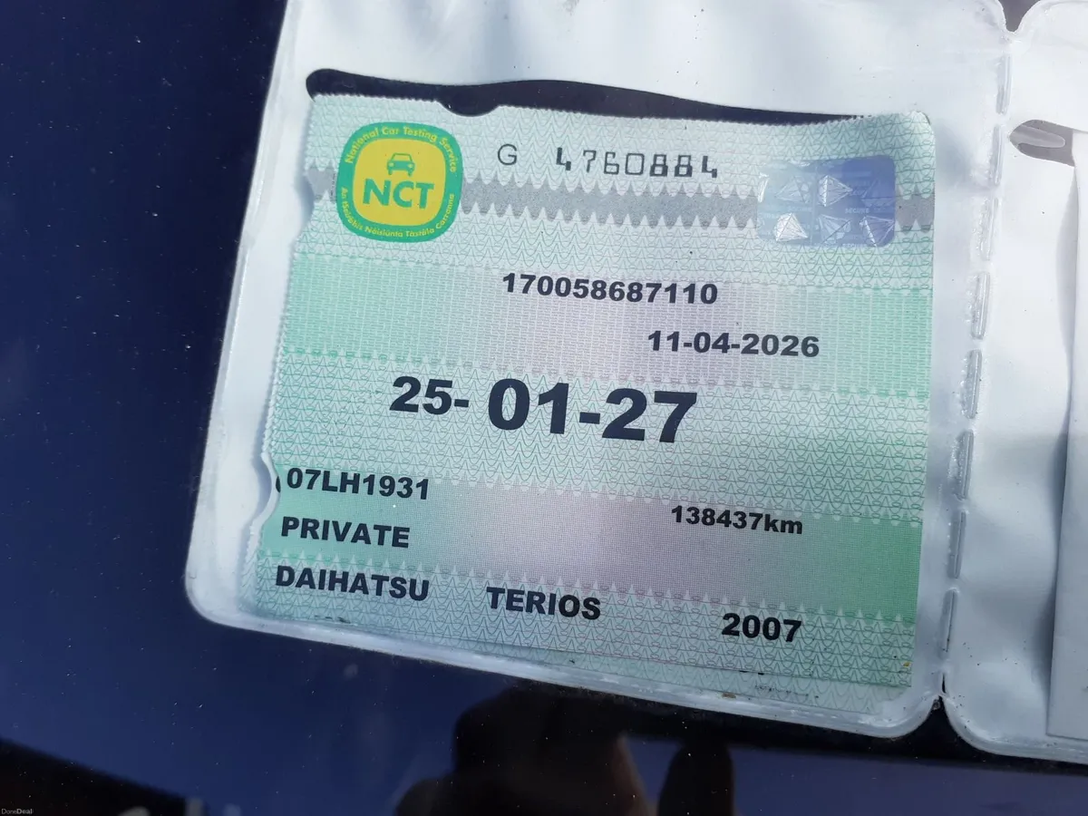 Daihatsu Terios 2007 1.5 Nct 01/27 - Image 2