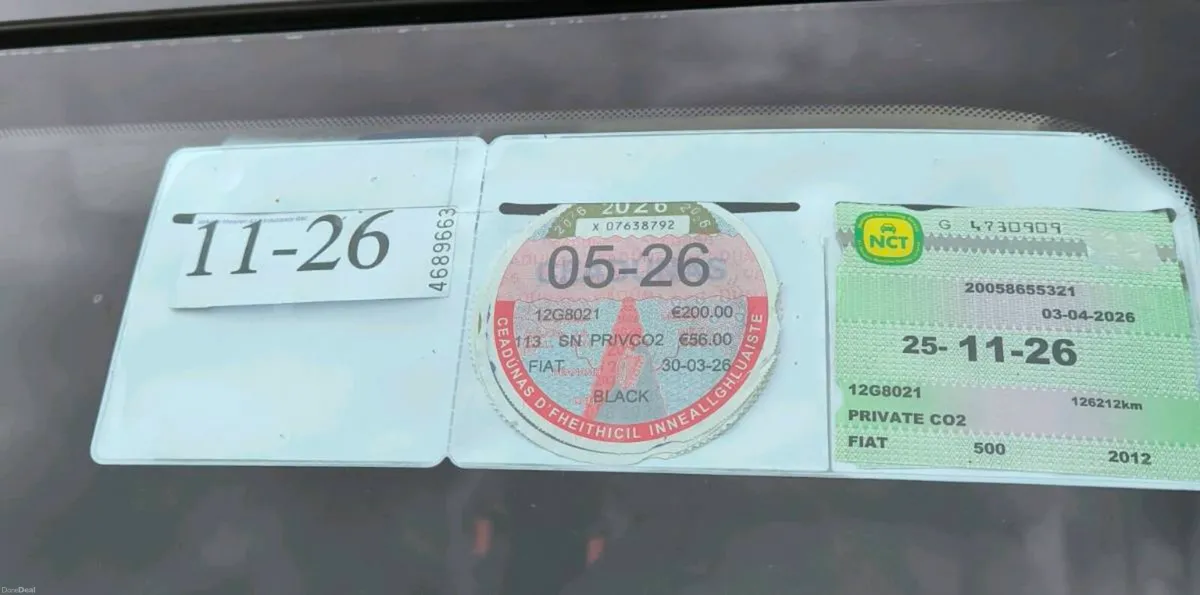 Fiat 500 1.2 Lounge. Only 126K KM. Nct + Tax - Image 3