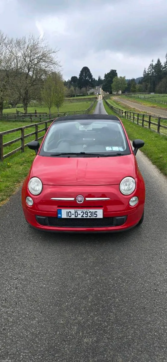 Fiat 500 convertible,  brilliant condition - Image 1