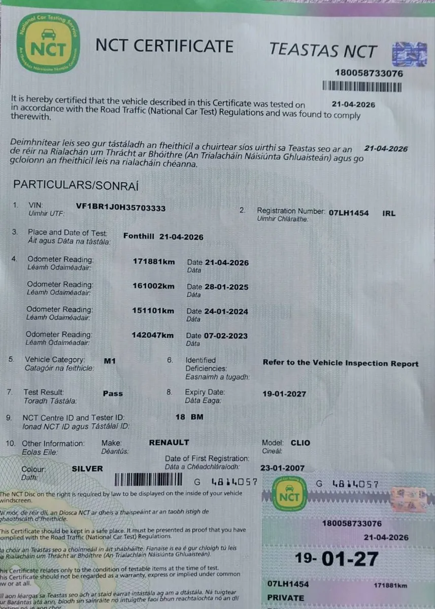 Reno Clio 1.2 petrol 2007 - Image 1