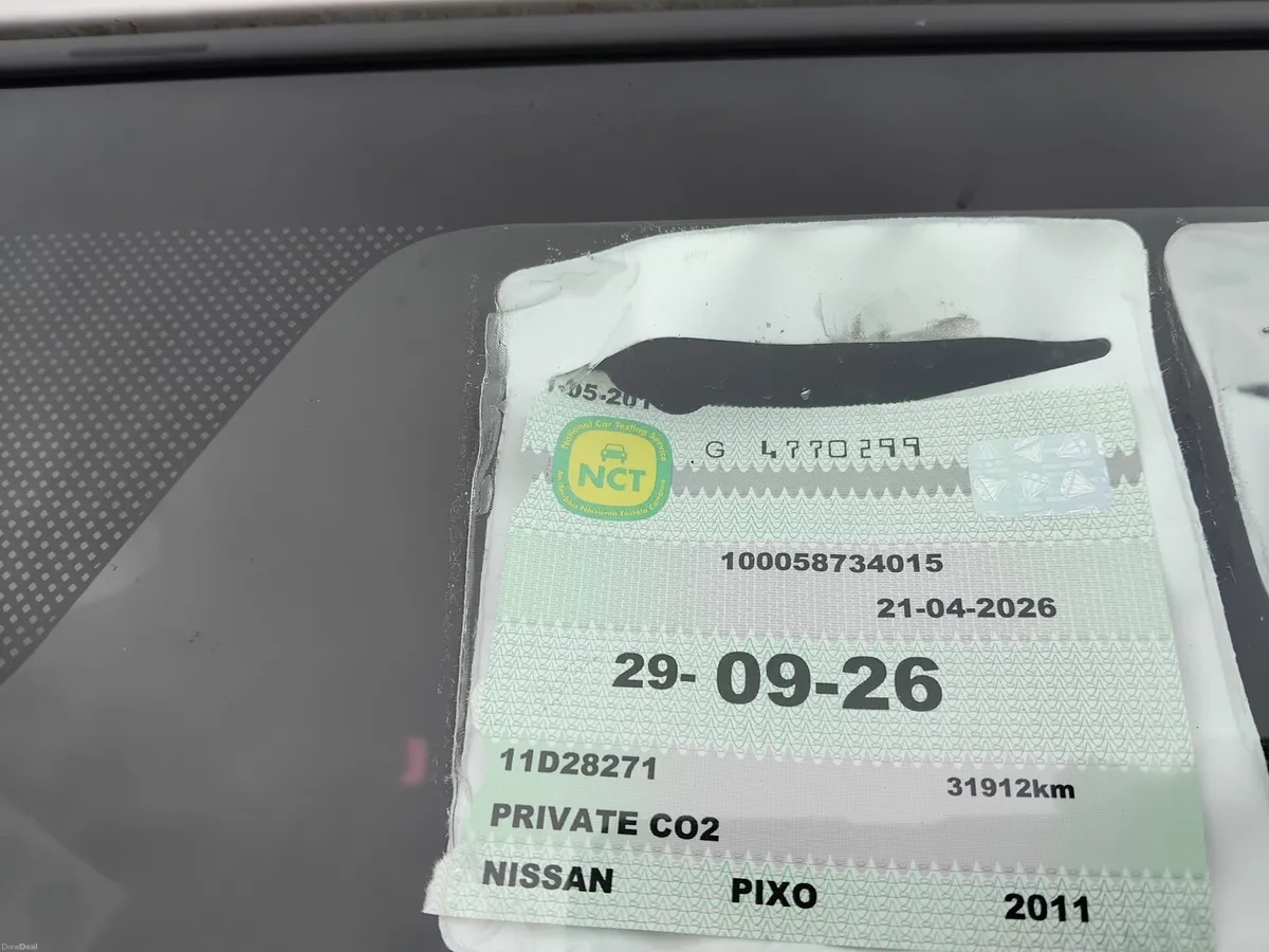 2011 nissan pixo 1.0 se petrol nct 29/9/26 - Image 2