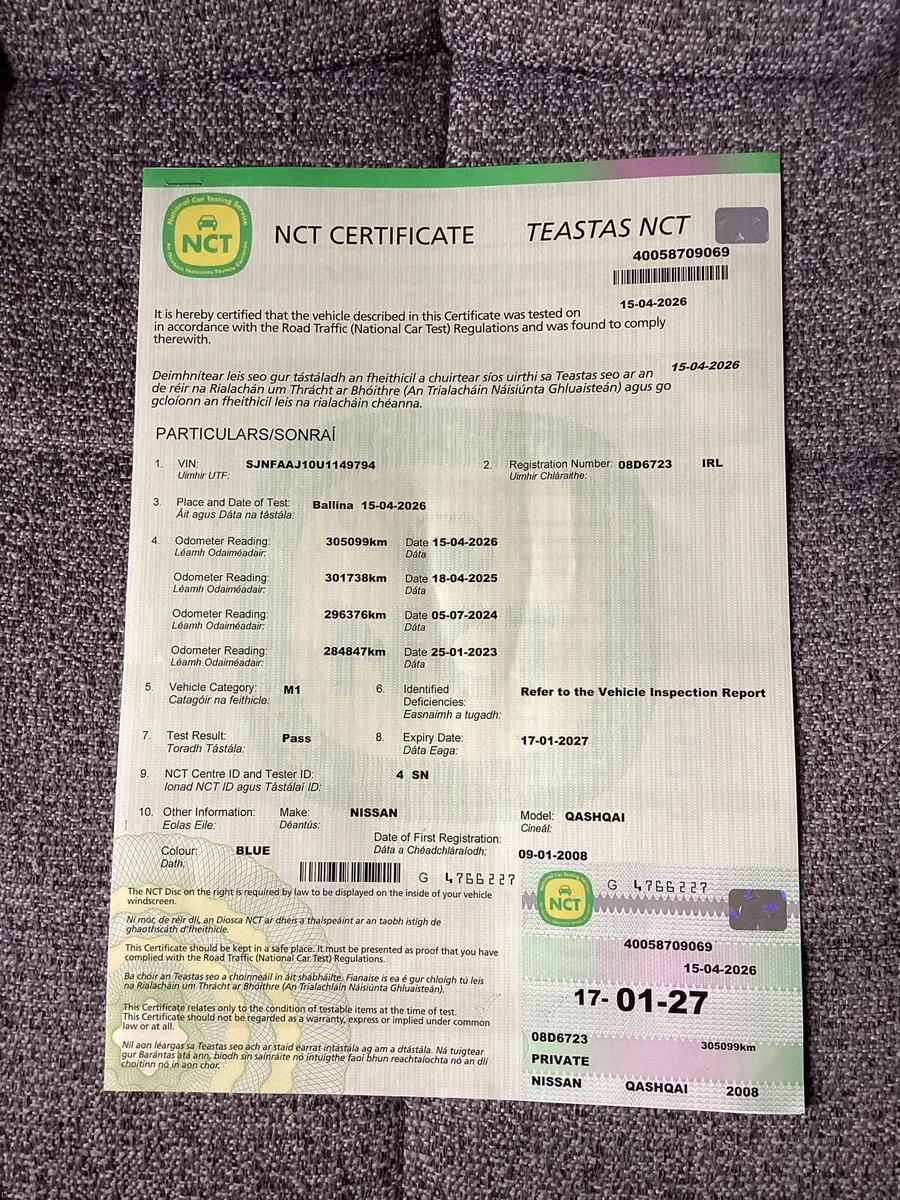 2008 NISSAN QASHQUI…..NEW NCT - Image 2