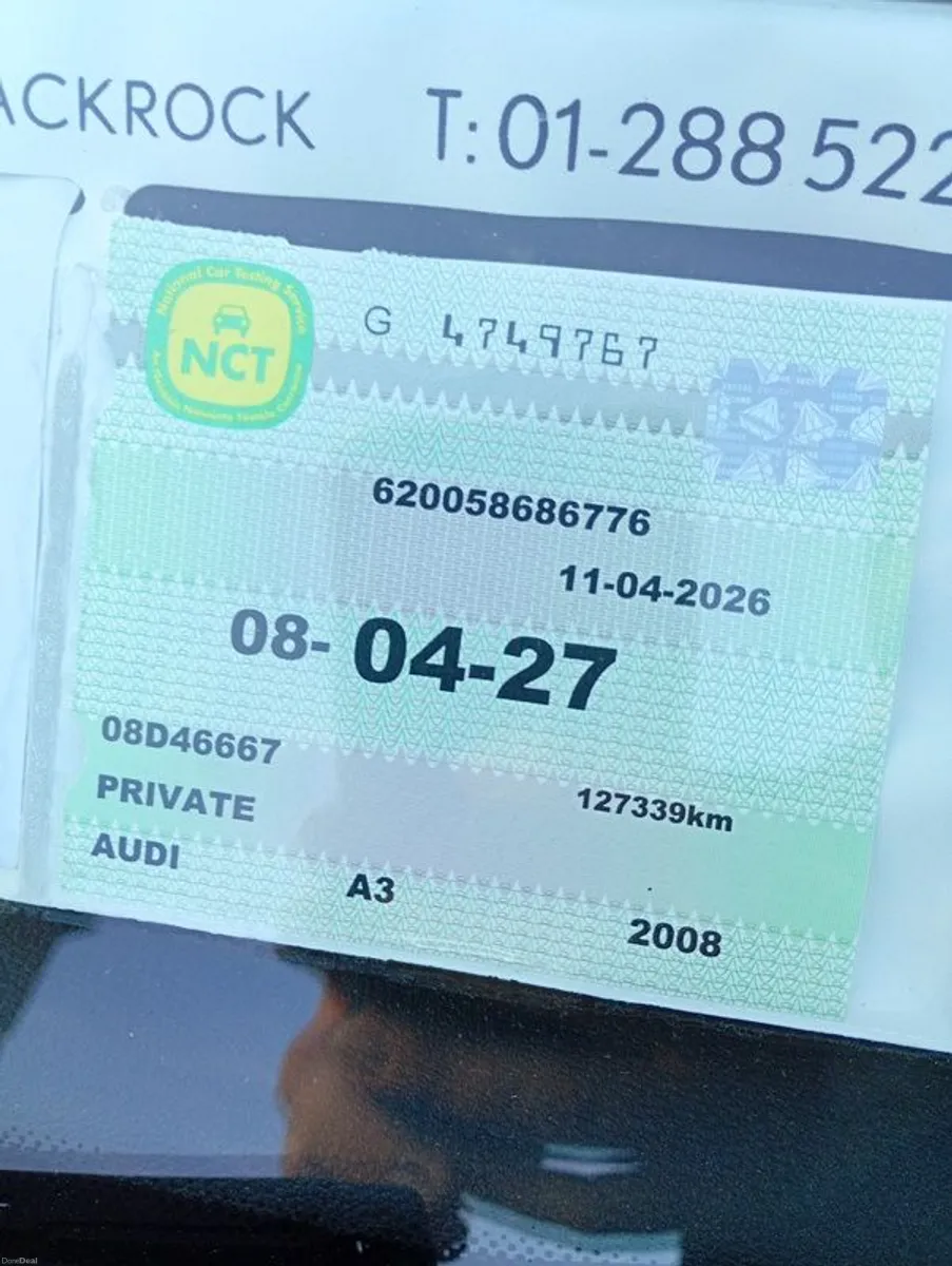 Audi A3 2008 1.6 Petrol Automatic, New NCT - Image 3