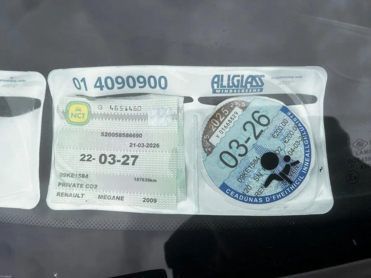 Renault Megane 2009 TDCI.NCT 3/27.FSH. 187 KLM’s. - Image 2