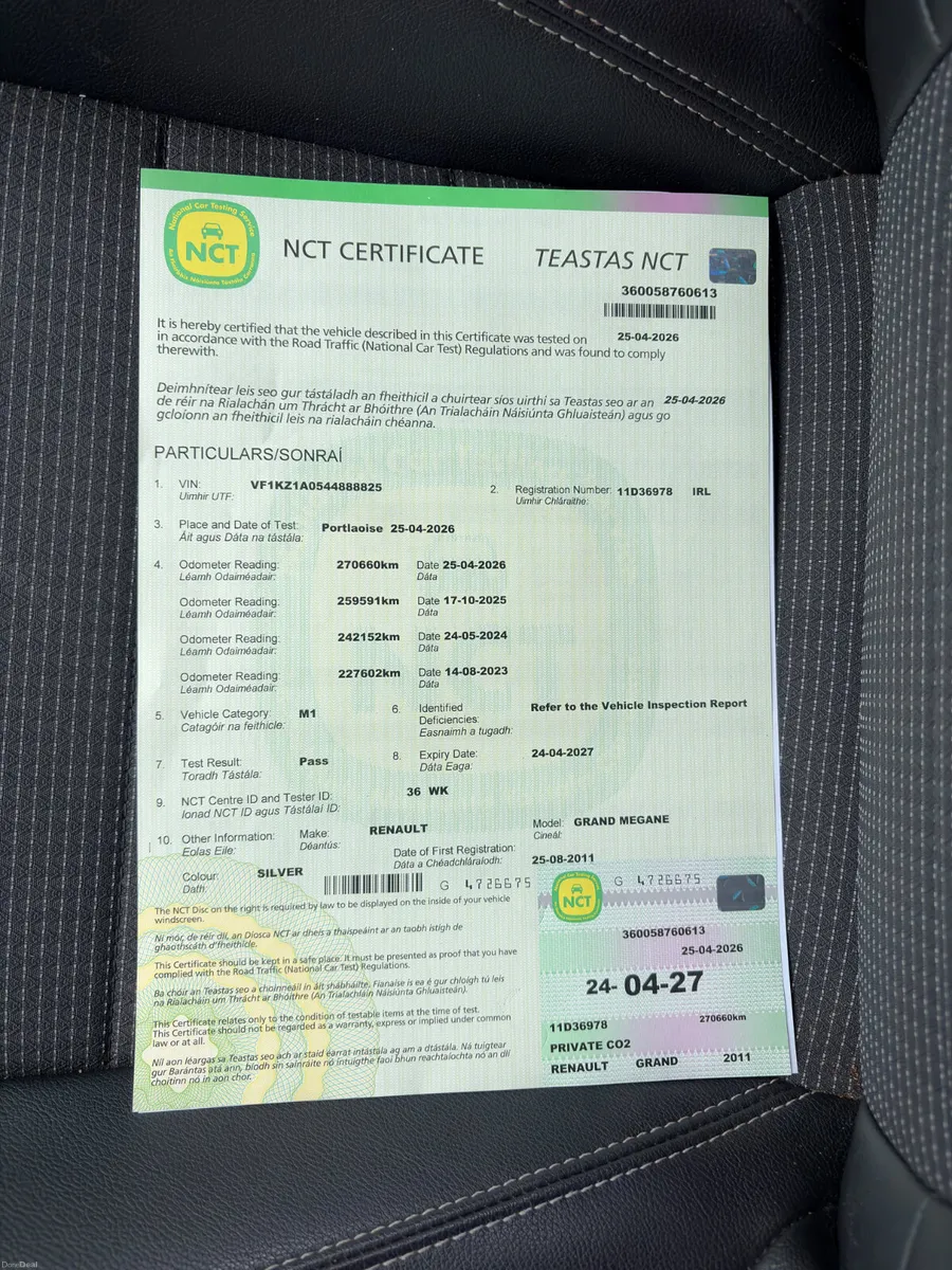 Renault Megane 2011 Gt Line 1.5 DCI new nct 5/27 - Image 2