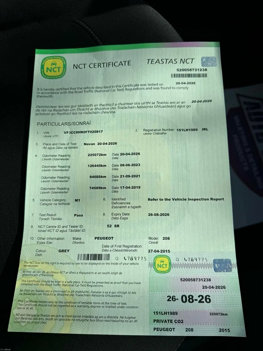 Peugeot 208 1.4Hdi New Nct - Image 4