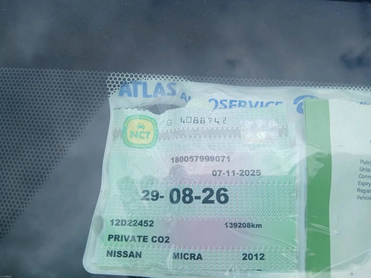 NISSAN MICRA 1.2 (2012) NCT 29/08/26 - Image 3