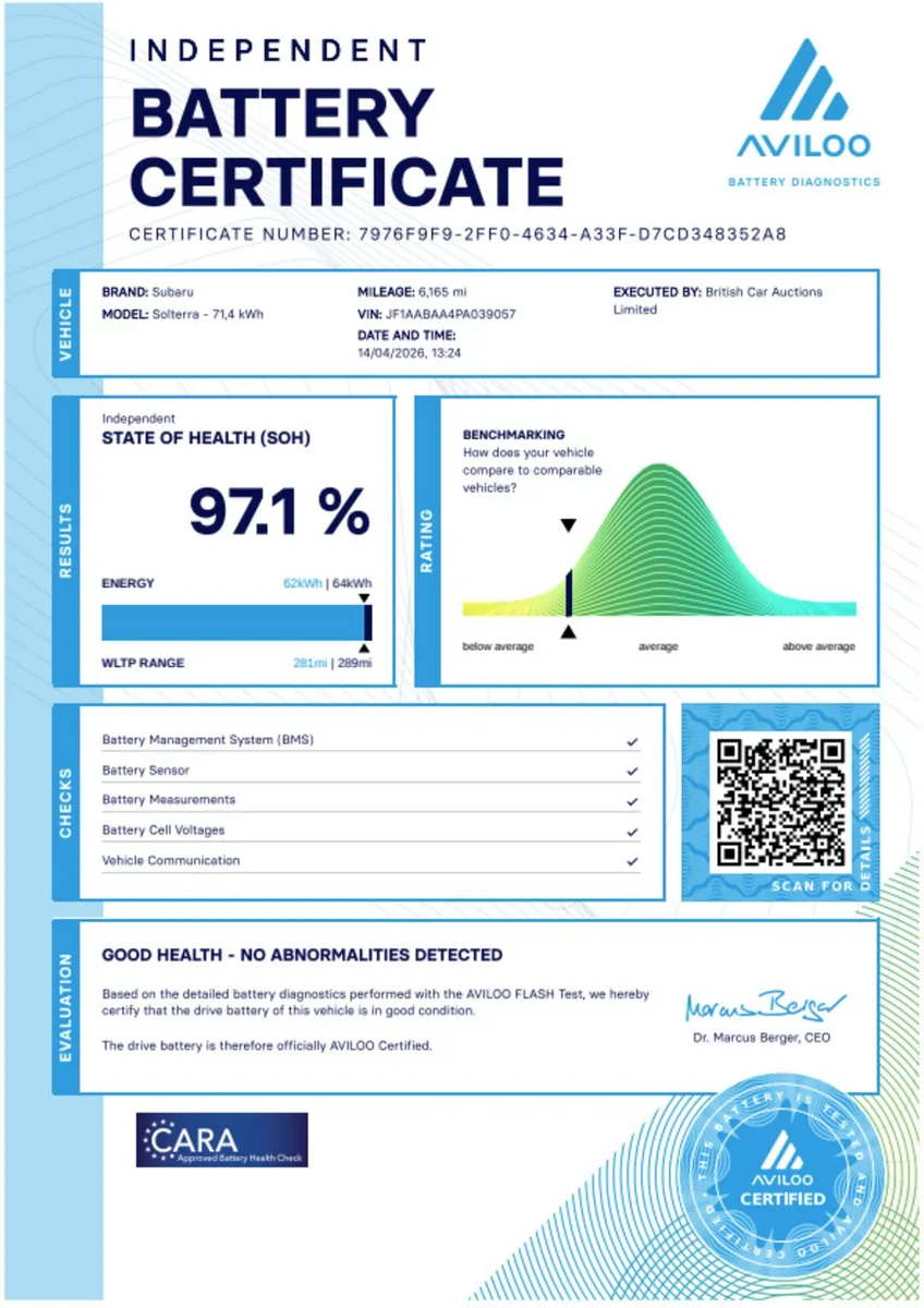 SUBARU SOLTERRA 71KWH AWD TOURING **97% BATTERY** - Image 2