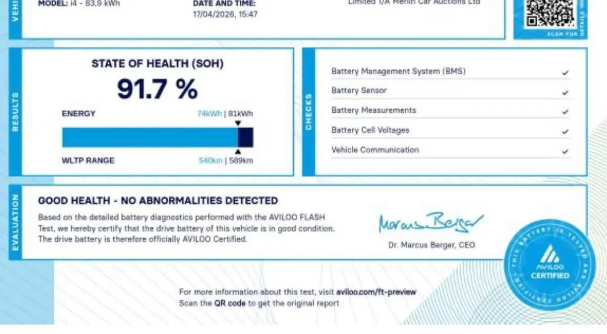 SOH 91.7%- 84KWH - APPLE P,AY-LEATHER -BMW HISTORY - Image 2