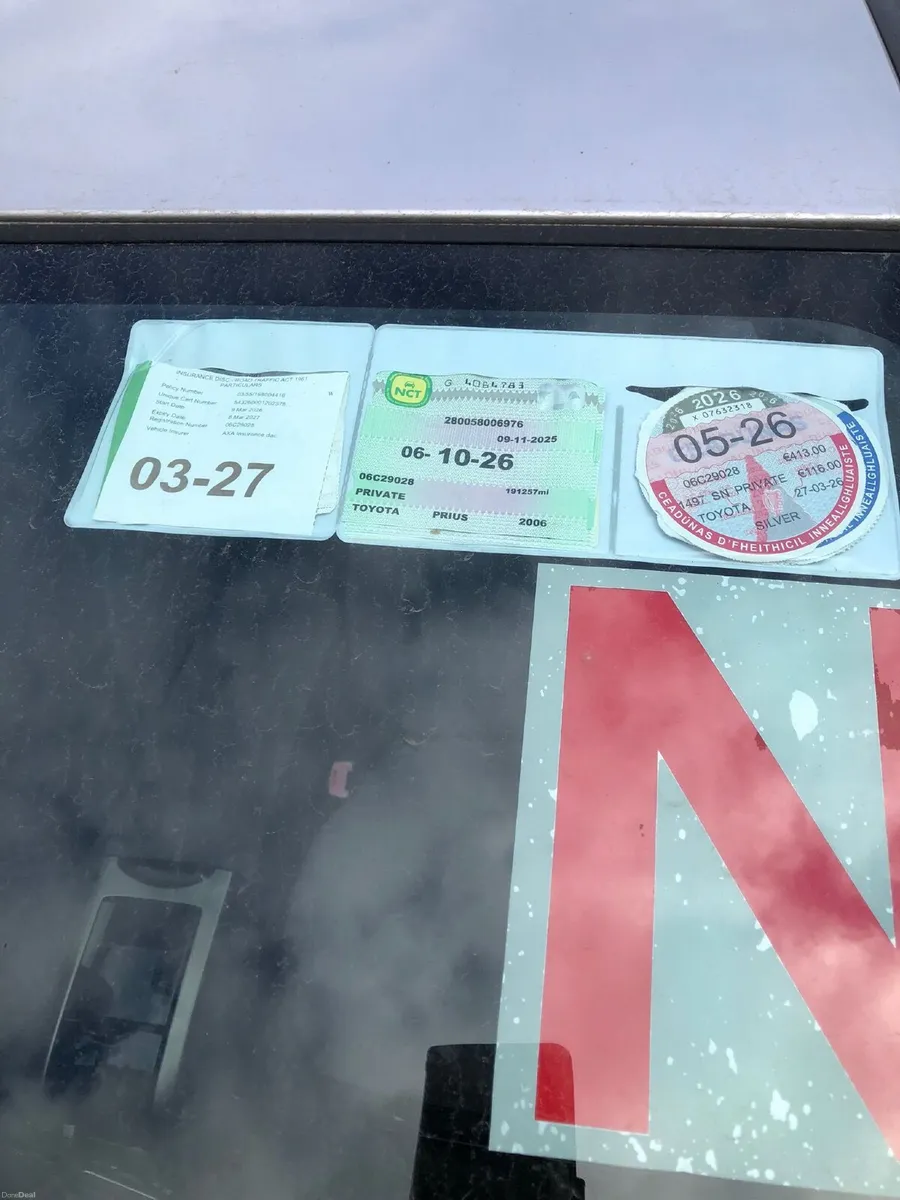 Toyota Prius 2006Hybrid auto NCT 10/26 and taxed - Image 3