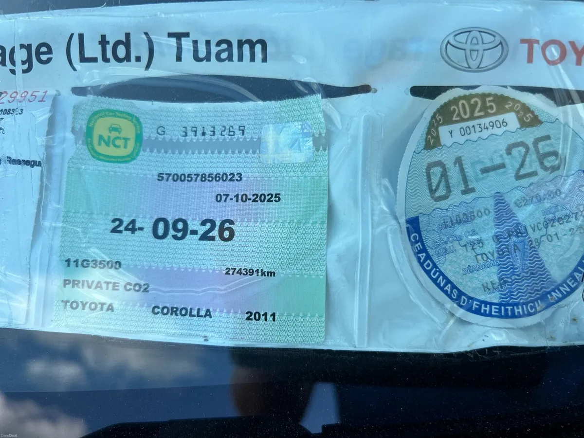 2011 Corolla 1.4 D4D NCT 9/26 - Image 4