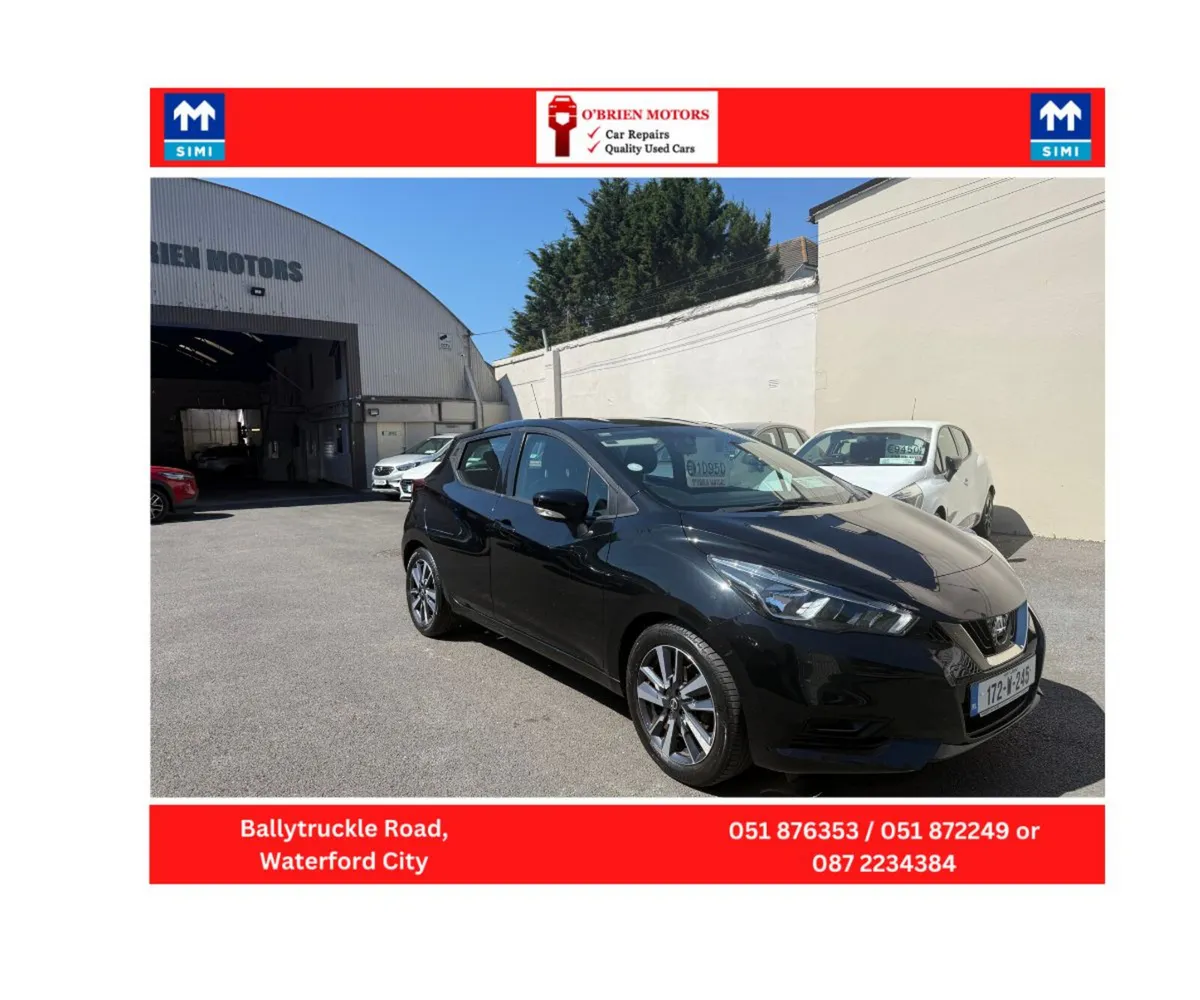 2017 Nissan Micra, 1 Ltr, Black, Petrol, Hatchback - Image 1