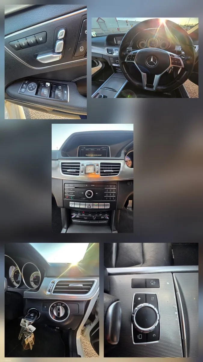 Mercedes E class E220D Pearl white sunroof AMG - Image 5