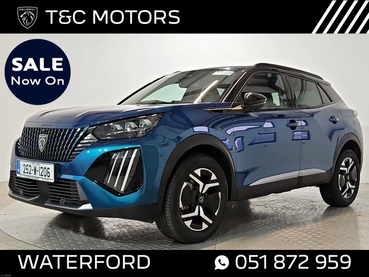 Peugeot 2008 *Ex Demo* Hybrid GT model, Front & Re - Image 1