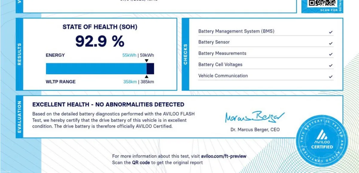 SOH 92.9%  62KWH - APPLE PLAY - REVERSE CAMERA - - Image 2