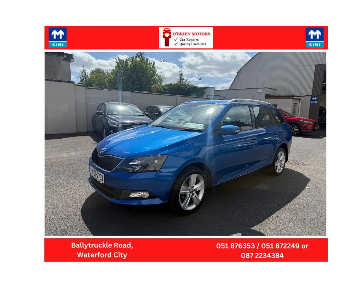 2018 Skoda Fabia, 1 LTR, Petrol, Estate, Blue. - Image 4