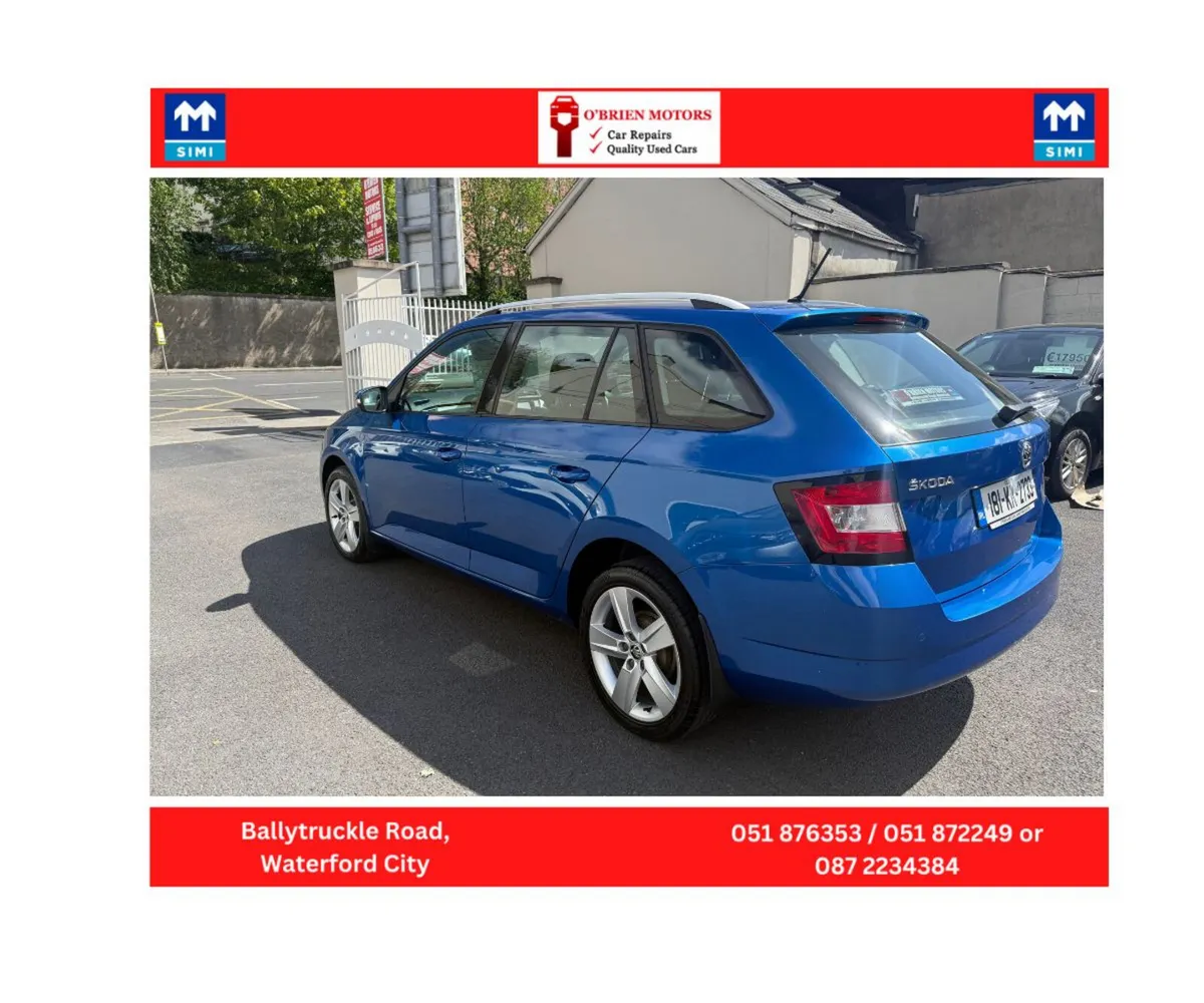 2018 Skoda Fabia, 1 LTR, Petrol, Estate, Blue. - Image 4