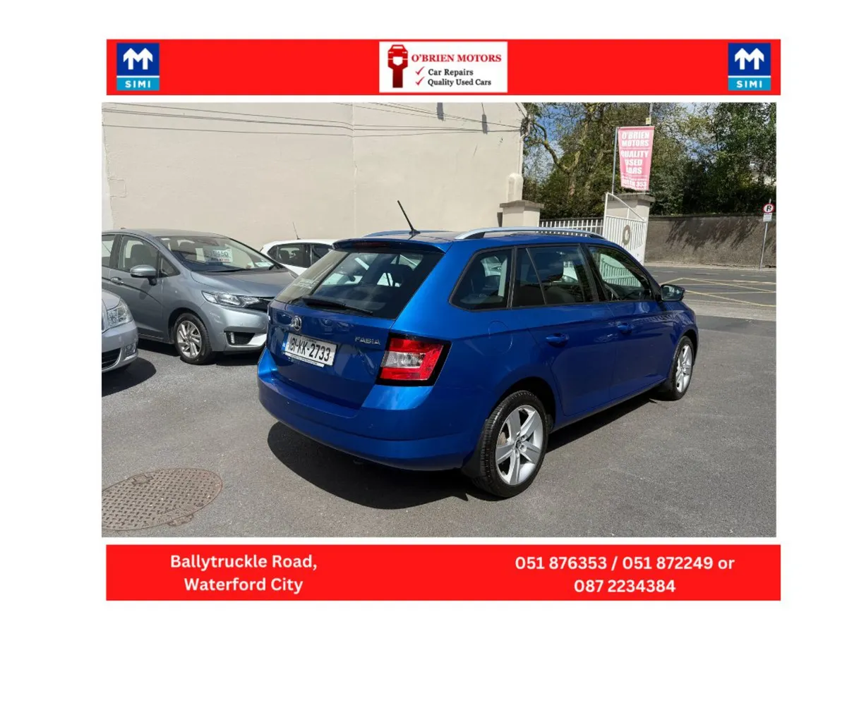 2018 Skoda Fabia, 1 LTR, Petrol, Estate, Blue. - Image 6