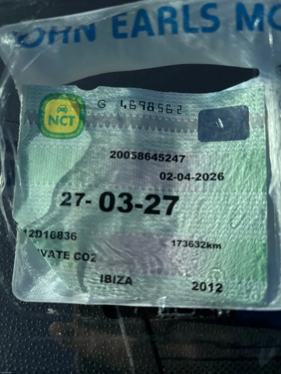 SEAT IBIZA 2012 1.2, TESTED AND TAXED - Image 3