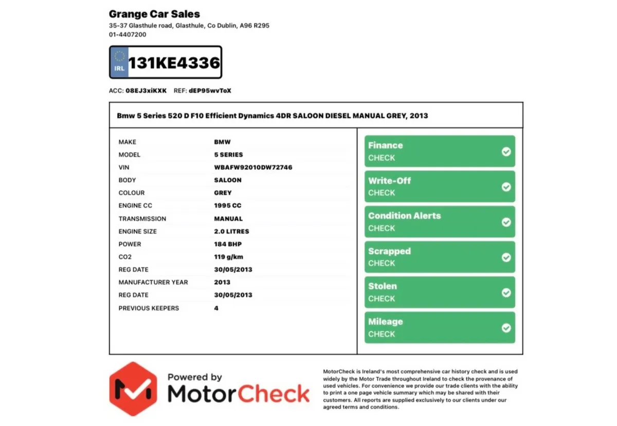 BMW 5-Series 520e SE 6sp Manual 6sp | Feb 27 nct. - Image 1