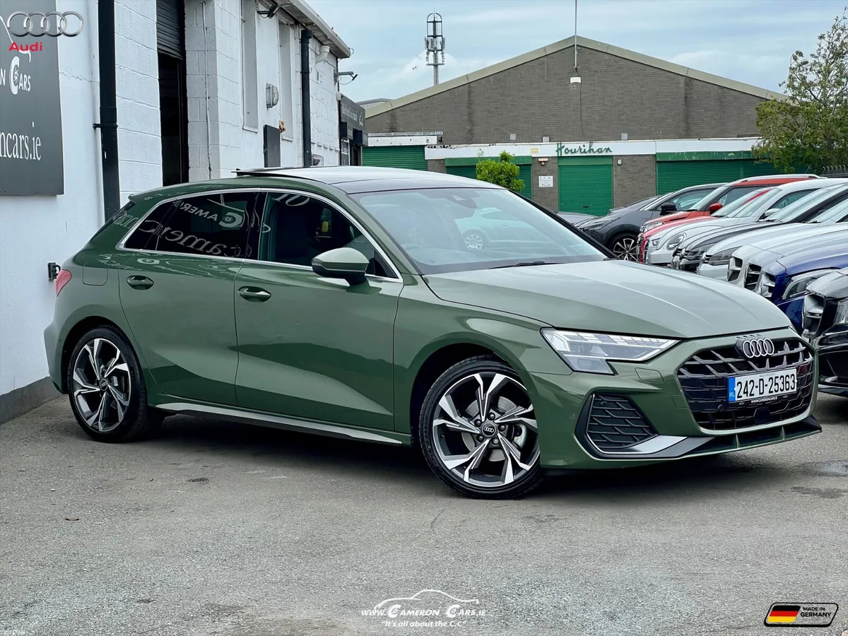 AUDI A3 SLINE AUTOMATIC 2.0 TDI DISTRICT GREEN - Image 2