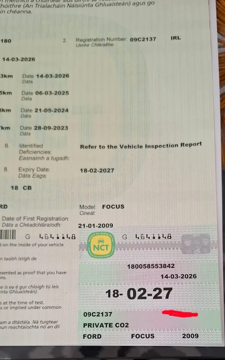 09 Ford  C-Max 1.6 petrol manual just Passed NCT - Image 3