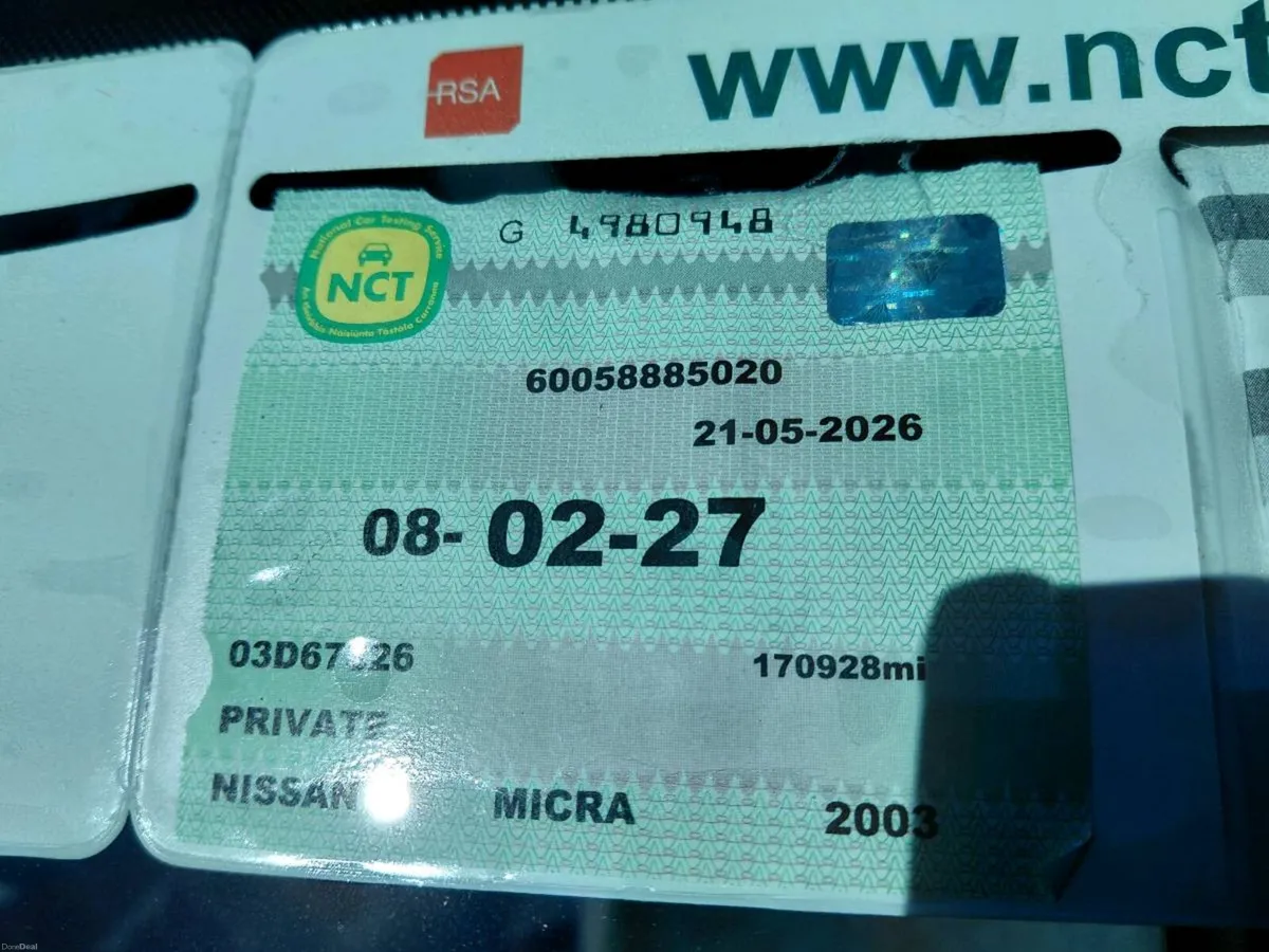 2003 Nissan  micra automatic  new nct - Image 3