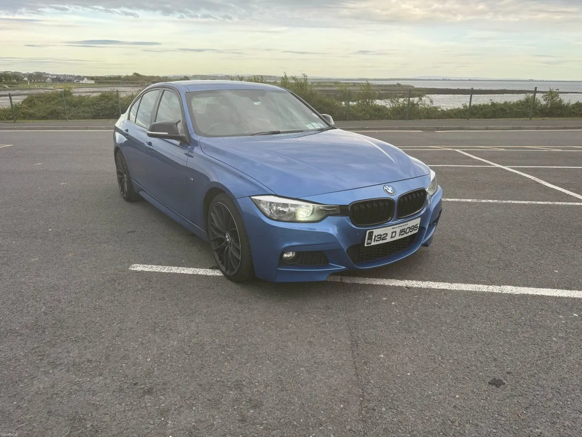 BMW 330d M Sport 2013 Estoril Blue - Red Interior - Image 1