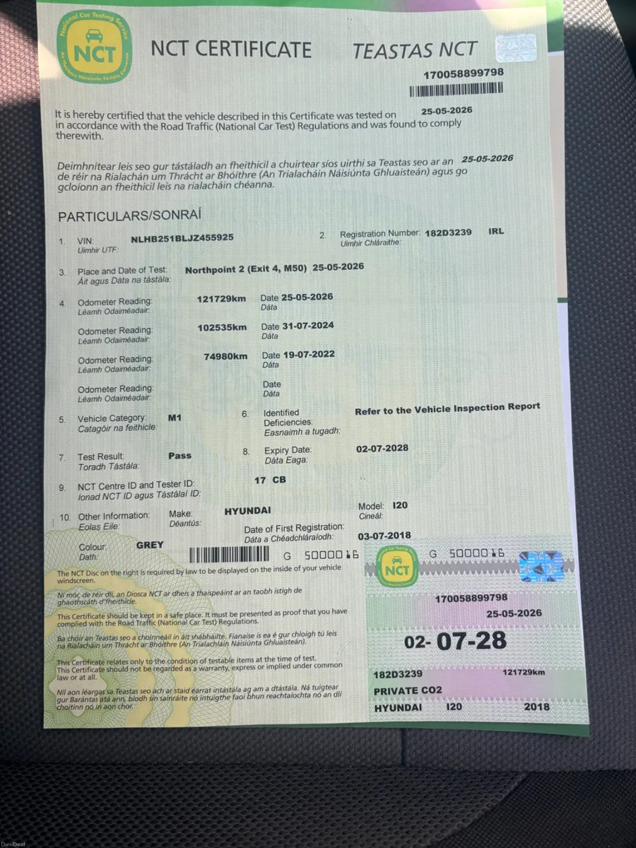 182 Hyundai i20 1.2 manual new 2 year nct - Image 6