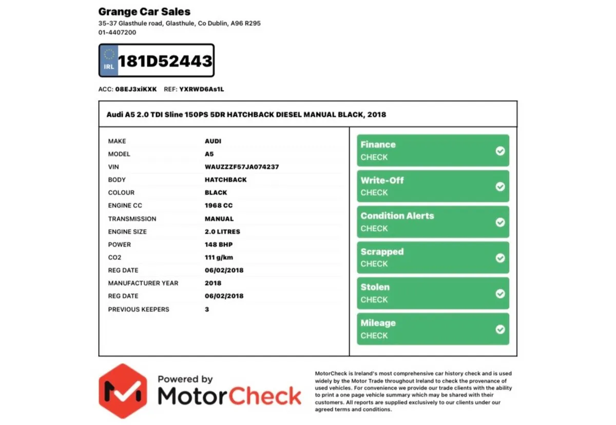 Audi A5 2.0 TDi S Line 6sp Manual | T/B done. - Image 2