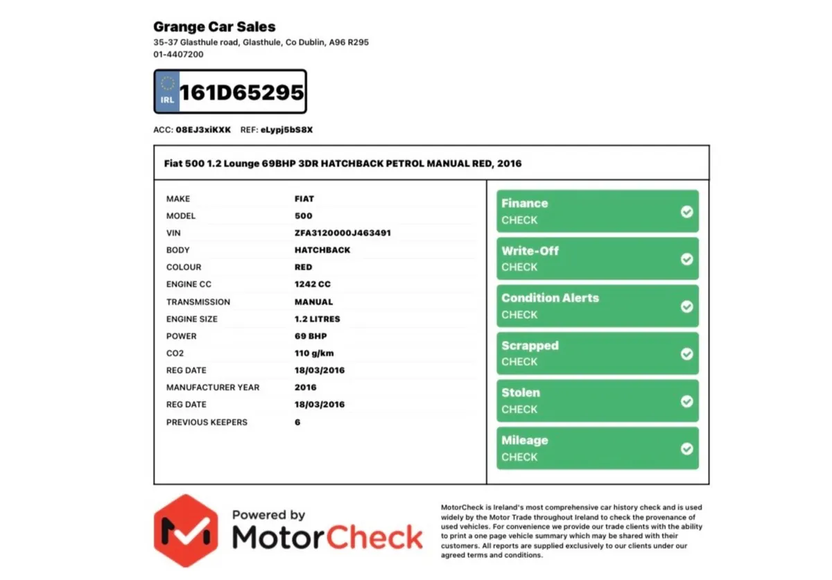 Fiat 500 1.2 Petrol Lounge Edition | Sept 27 nct. - Image 3