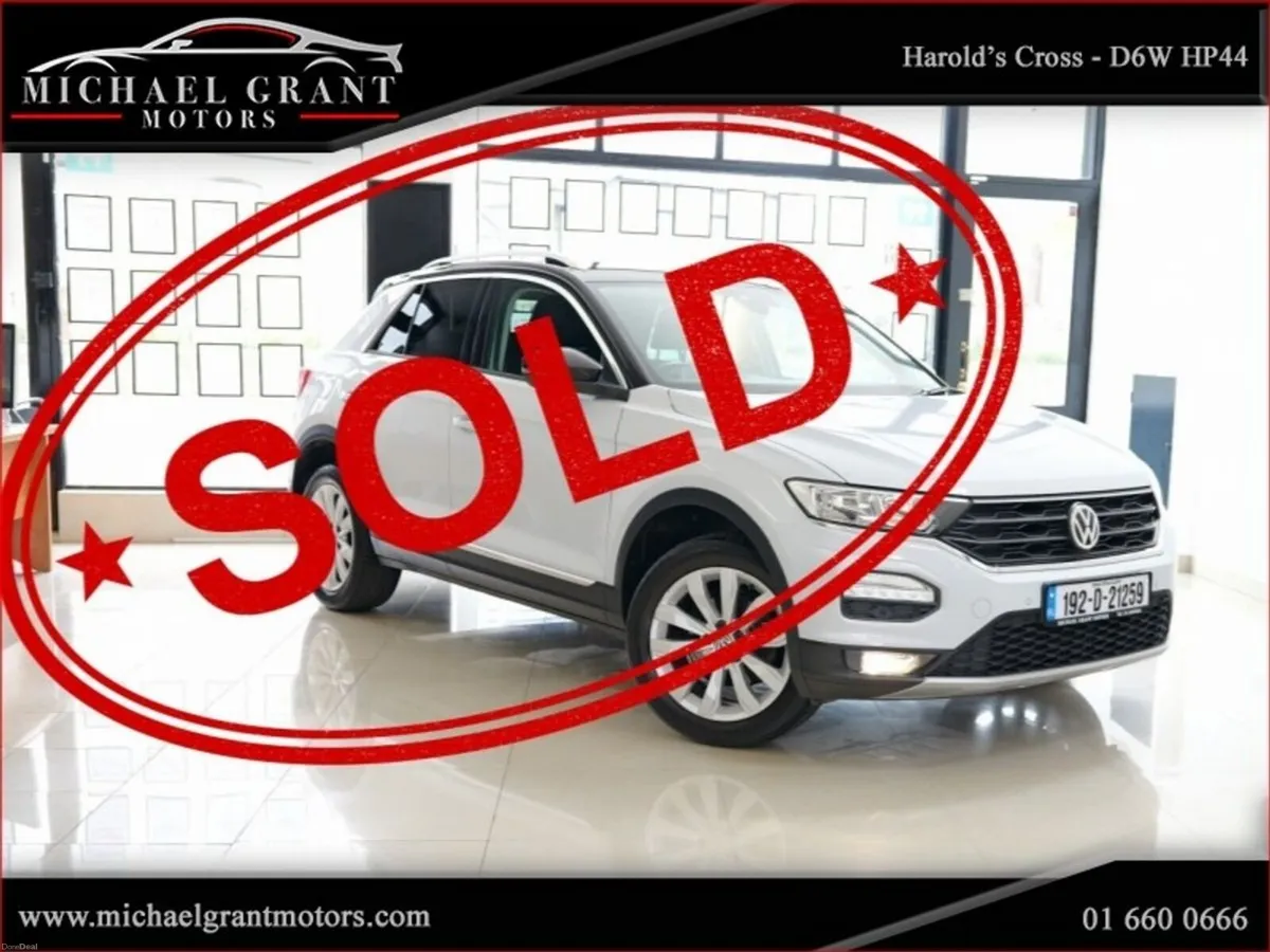 Volkswagen T-Roc DESIGN 1.0 TSI 115BHP ONLY 79KM H - Image 1