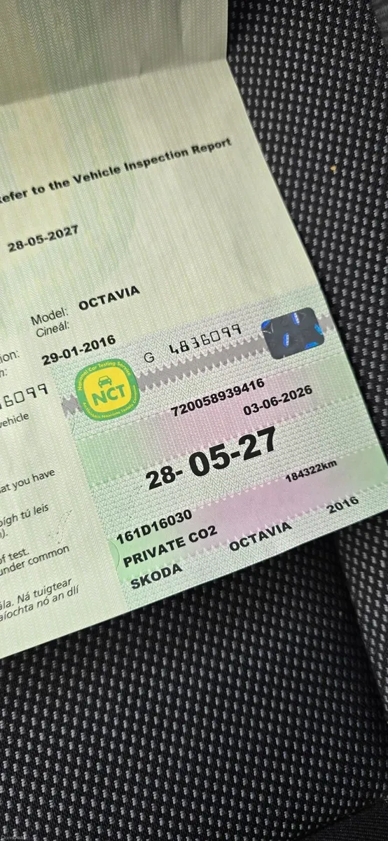 2016 Skoda Octavia NCT 05/27 - Image 3